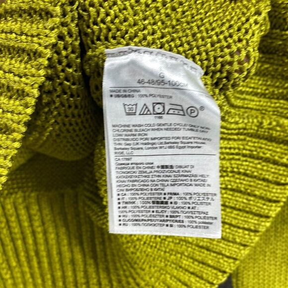 Banana Republic Sweater Pullover Women L Large Green Knit Long Sleeve Crew Neck - Picture 6 of 10